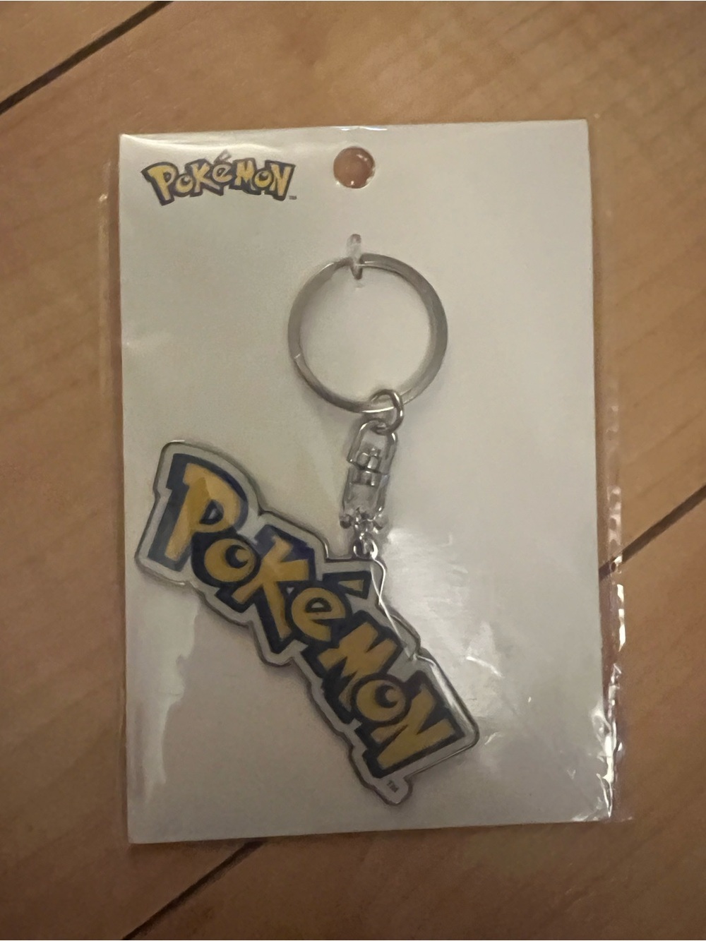 Pokémon Center Logo Keychain Pokemon Merchandise New
